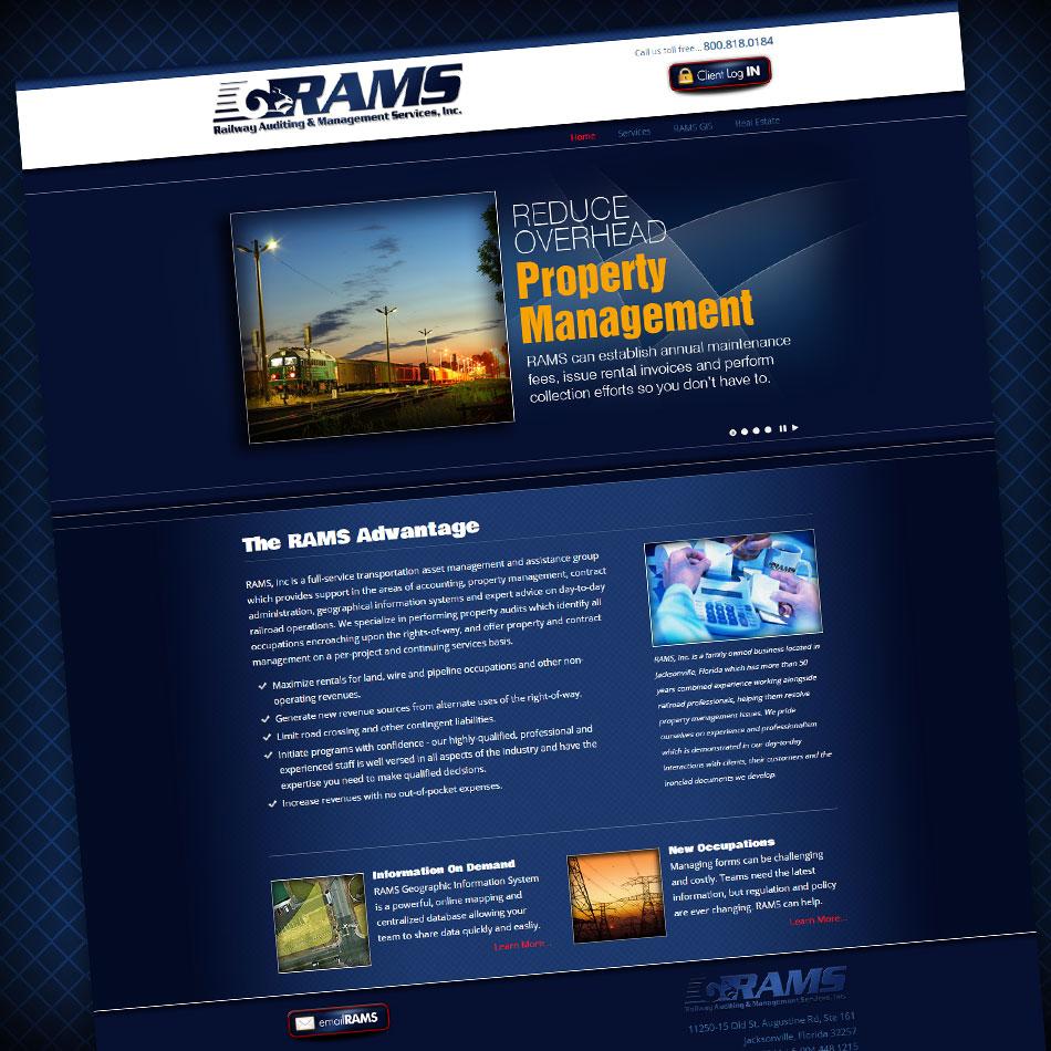Website image and link to the Railway Automation and Management Services of Saint Johns County, Florida