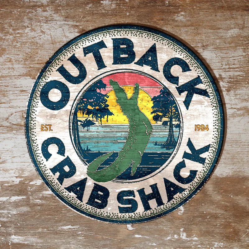 INKO's logo concept for Outback Crab Shack in St Augustine Florida
