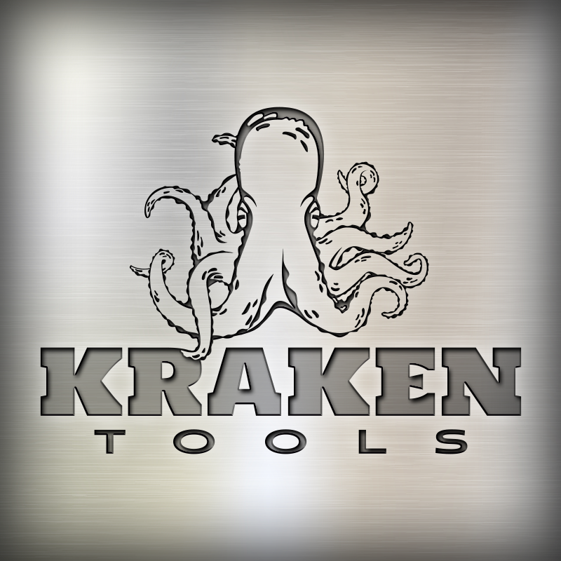 Logo example for Kraken Tools developed by INKO Creative in Jacksonville Florida.