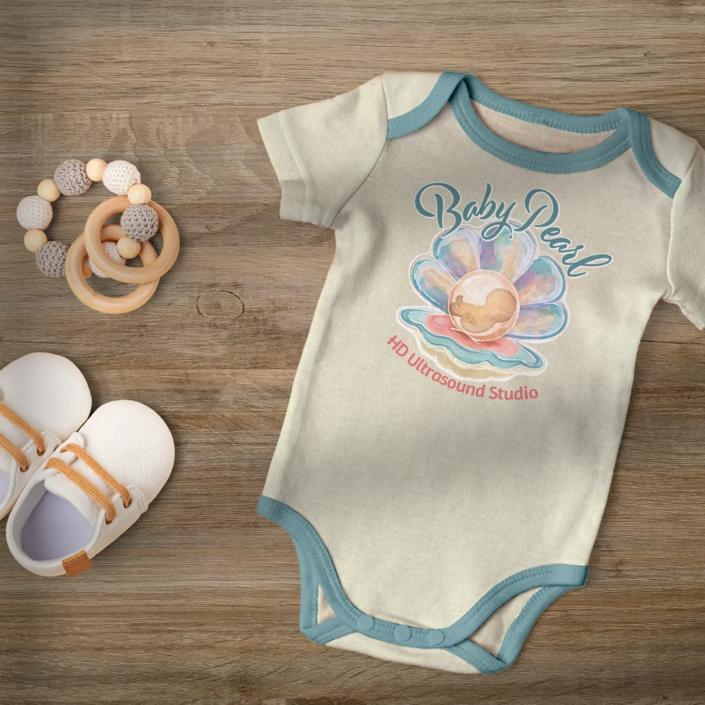 INKO's Merchandise design for Baby Pearl Ultrasound Studio in Jacksonville.