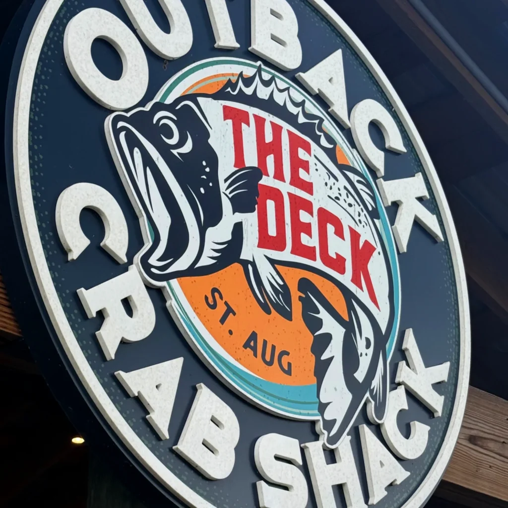 OutbackCrabShack St./ Augustine logo and signage design.